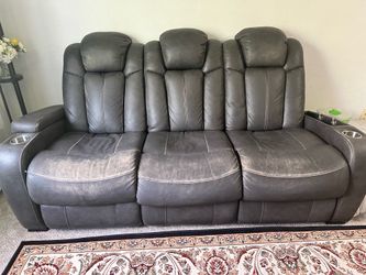 Leather couch