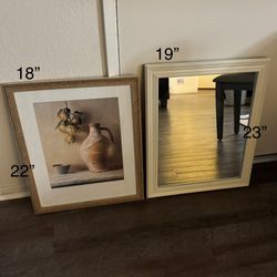 Wall Picture And Mirror 