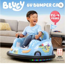 6v blue bumper car