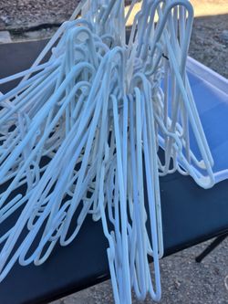 50 White Kid Hangers