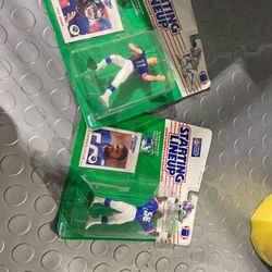 Vintage Football Action Figures Plus Card Collectors Items 