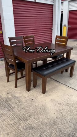 Dining Set Table 4 Chairs and Bench See photos and details