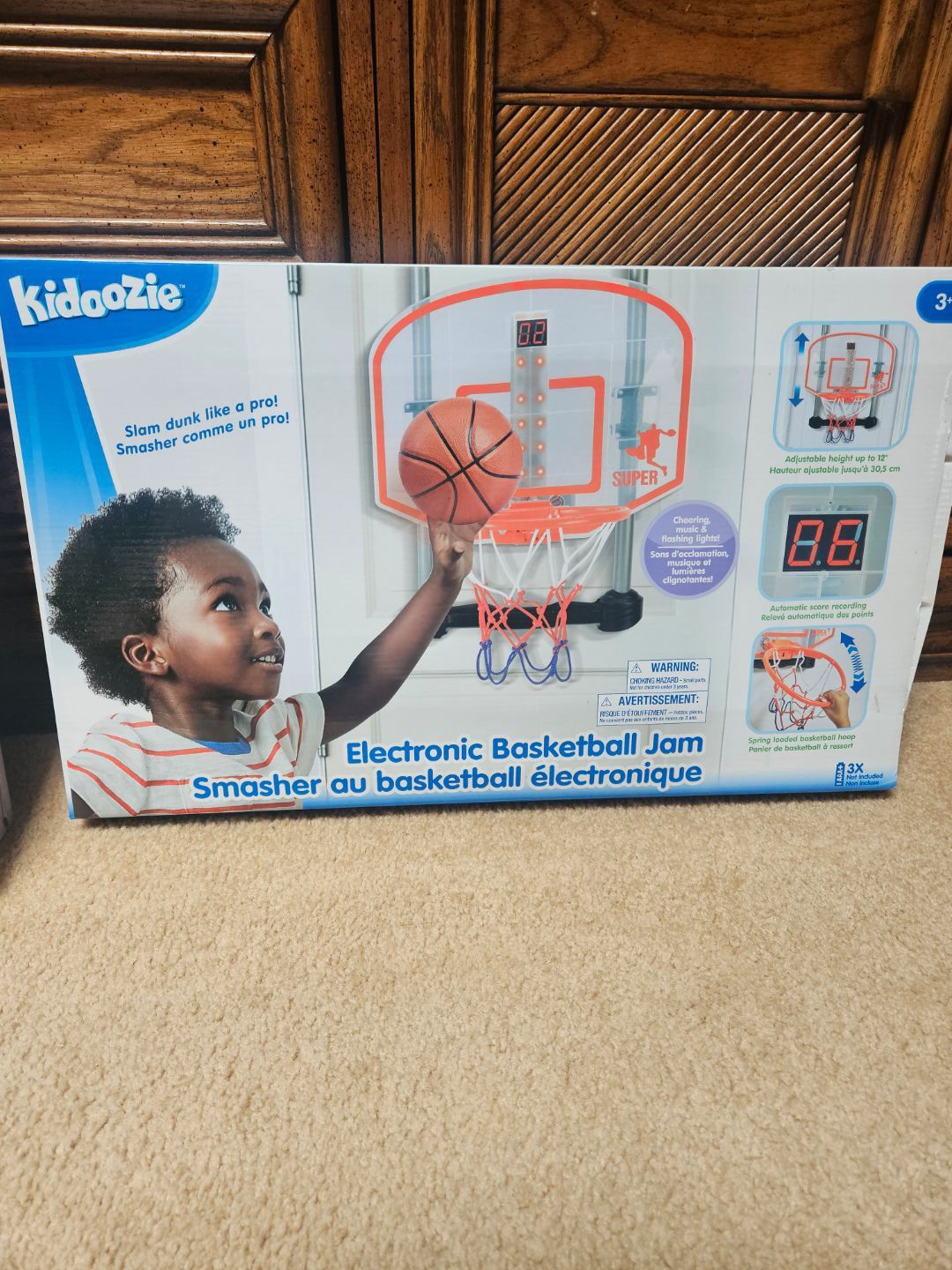 Kidoozie Electronic Basketball Hoop For Door