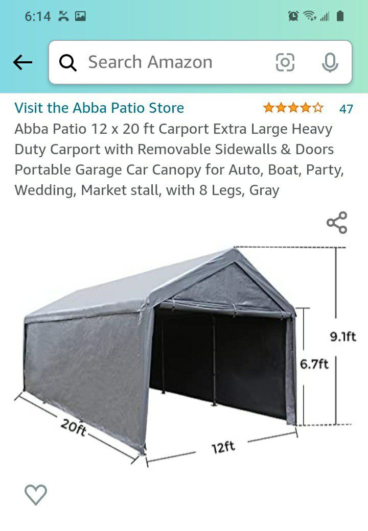 Carport Or Permanent Party Tent
