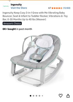 Vibrating baby bouncer
