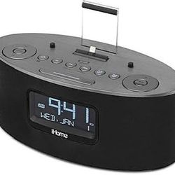 iHome FM clock radio with Lightning™ dock