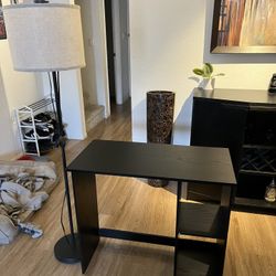 Computer Desk And Lamp