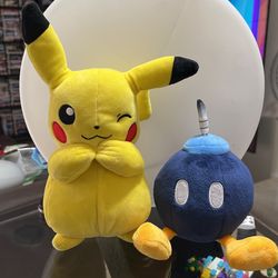 Pikachu With Mario Bomb