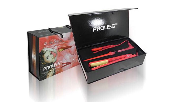 Hair straighteners and curler set