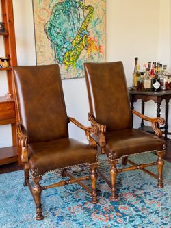 Gorgeous Leather Arm Chairs
