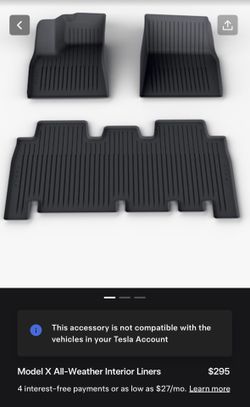 TESLA MODEL X AII-Weather Interior Liners