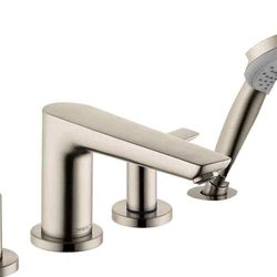 Talis E Modern 2-Handle 20-inch Wide Roman Tub Filler Freestanding Bathtub Faucetand Shower (3709)