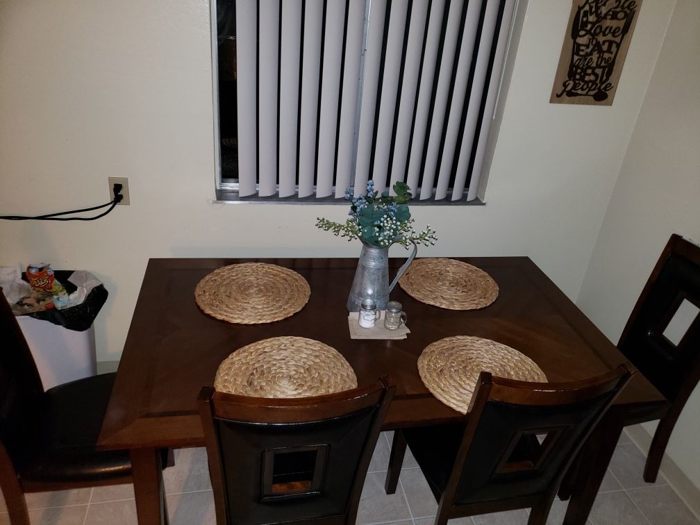 Kitchen dining table and chairs