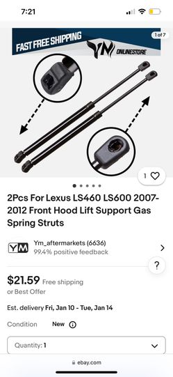 Ls460 Lexus Hood Lifts