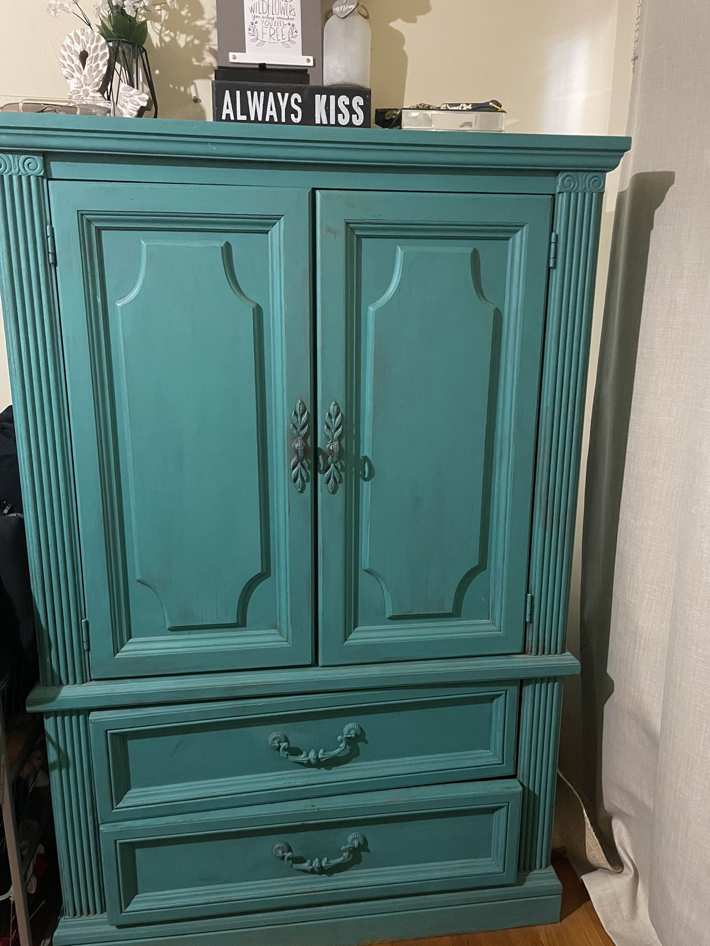 Vintage Armoire Dresser 