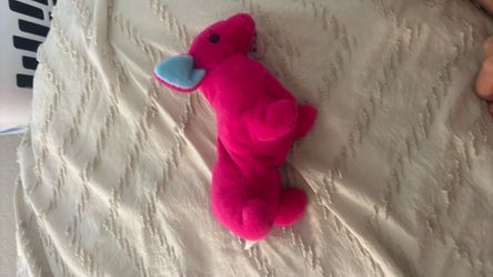Ty Beanie Baby Pink Dog Plush with Tag