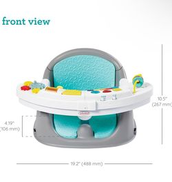 Infantino Music & Lights 3-in-1 Discovery Seat and Booster - Convertible, Infant Activity and Feeding Seat with Electronic Piano for Sensory Explorati