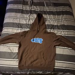 Brown Obey Hoodie Size Large