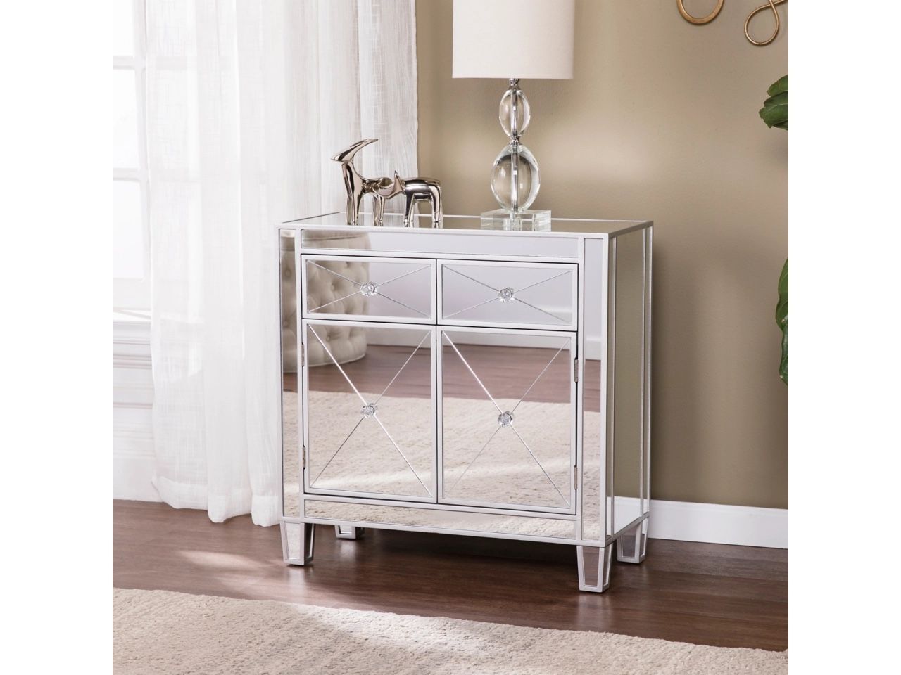 Mirrored Nightstand