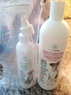 New Dog spray and conditioner