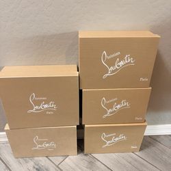 5 Christian Louboutin Empty Boxes Authentic Designer 