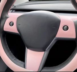 for Tesla Model 3/Y Steering Wheel Button Decal - Durable ABS Plastic, Interior Upgrade Accessory