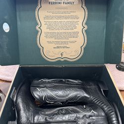Ferrini Teju Lizard Cowboy Boots Men Size 9
