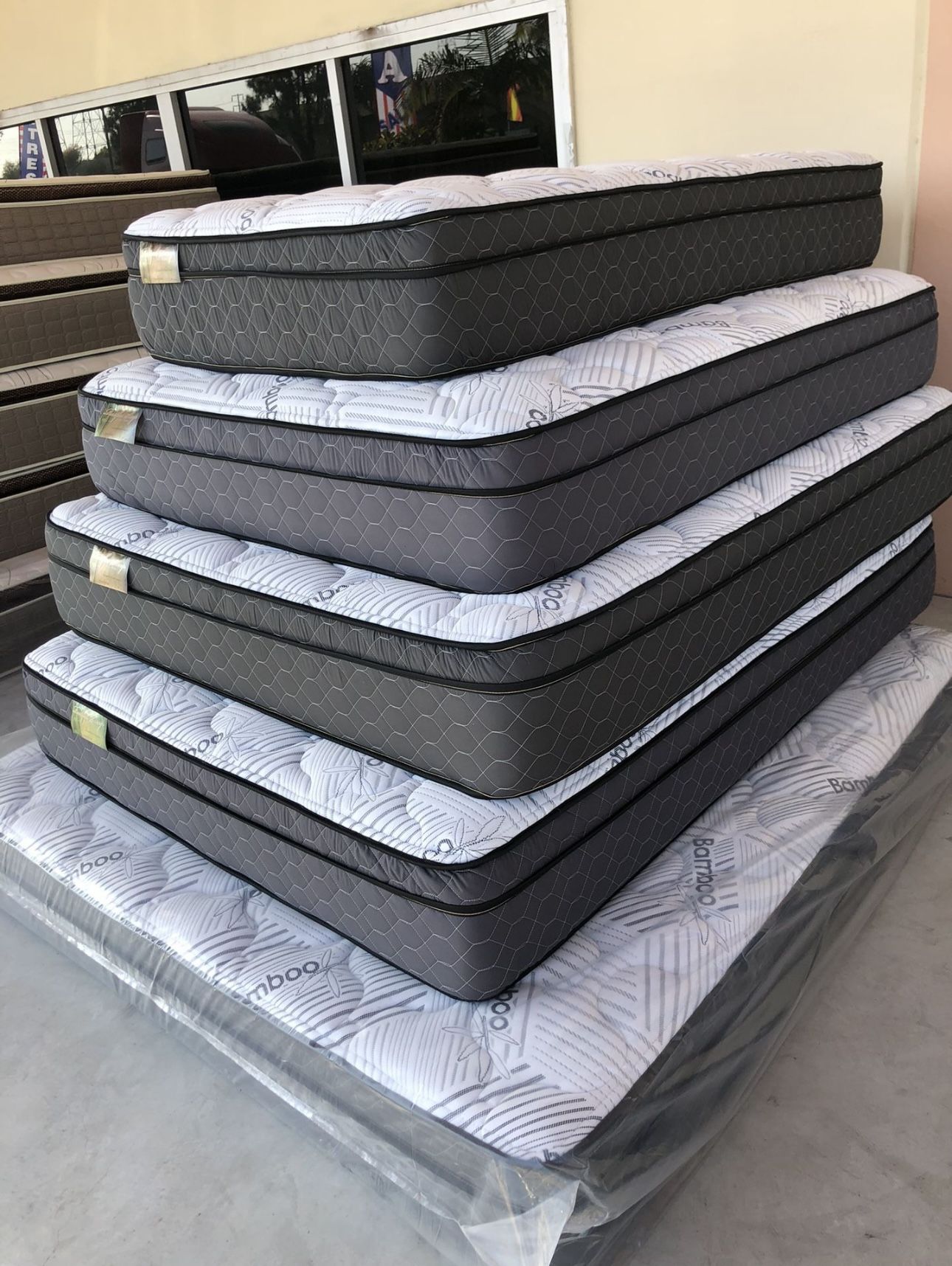 Queen Ortho Bamboo Pillow Top Mattress! We Also Have All Sizes Available✅