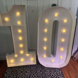 4 Ft Marquee Numbers Number 10 Used