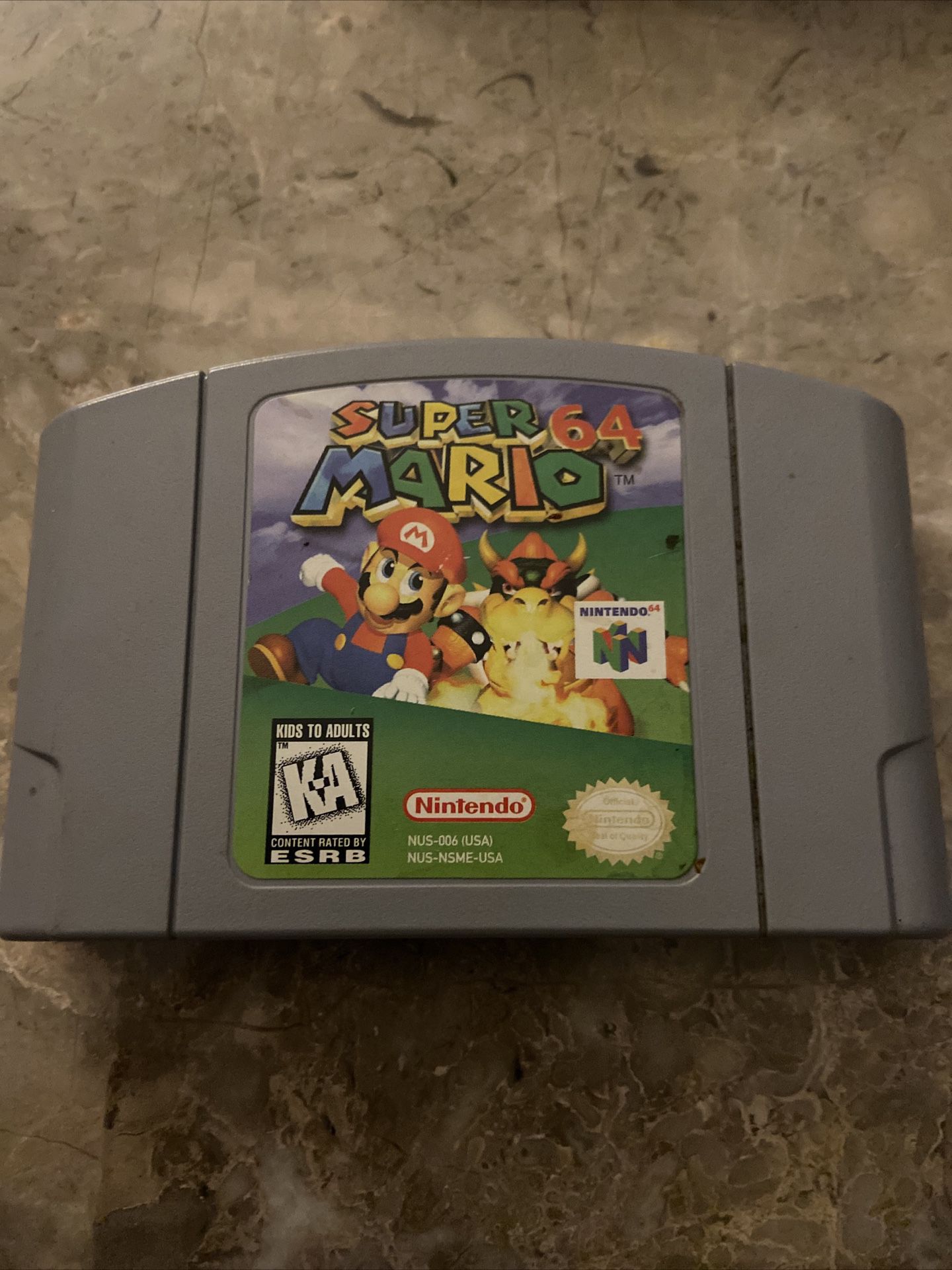 Nintendo 64 Super Mario 64 Game Cartridge 
