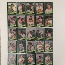 1988 Las Vegas Stars San Diego Padres Minor League Baseball Card Set Complete 1-25 Inc Alomar And Bochy Cards New Condition