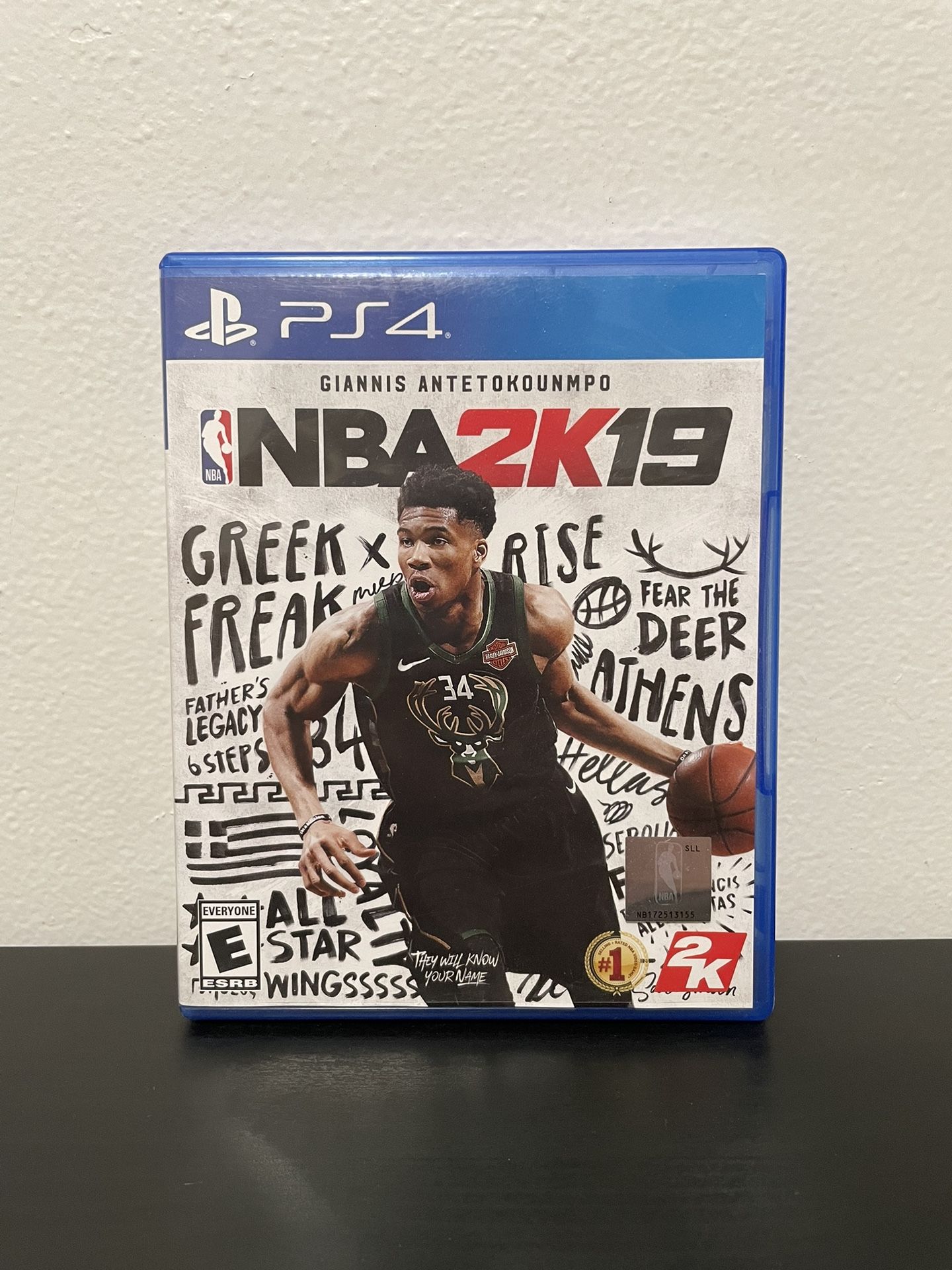 NBA 2K19 PS4 Sony PlayStation 4 CIB w/ Manual Video Game Basketball Giannis