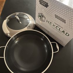 Brand New In Box Hexclad 14-in Wok