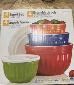 New Set Bowls With Lid