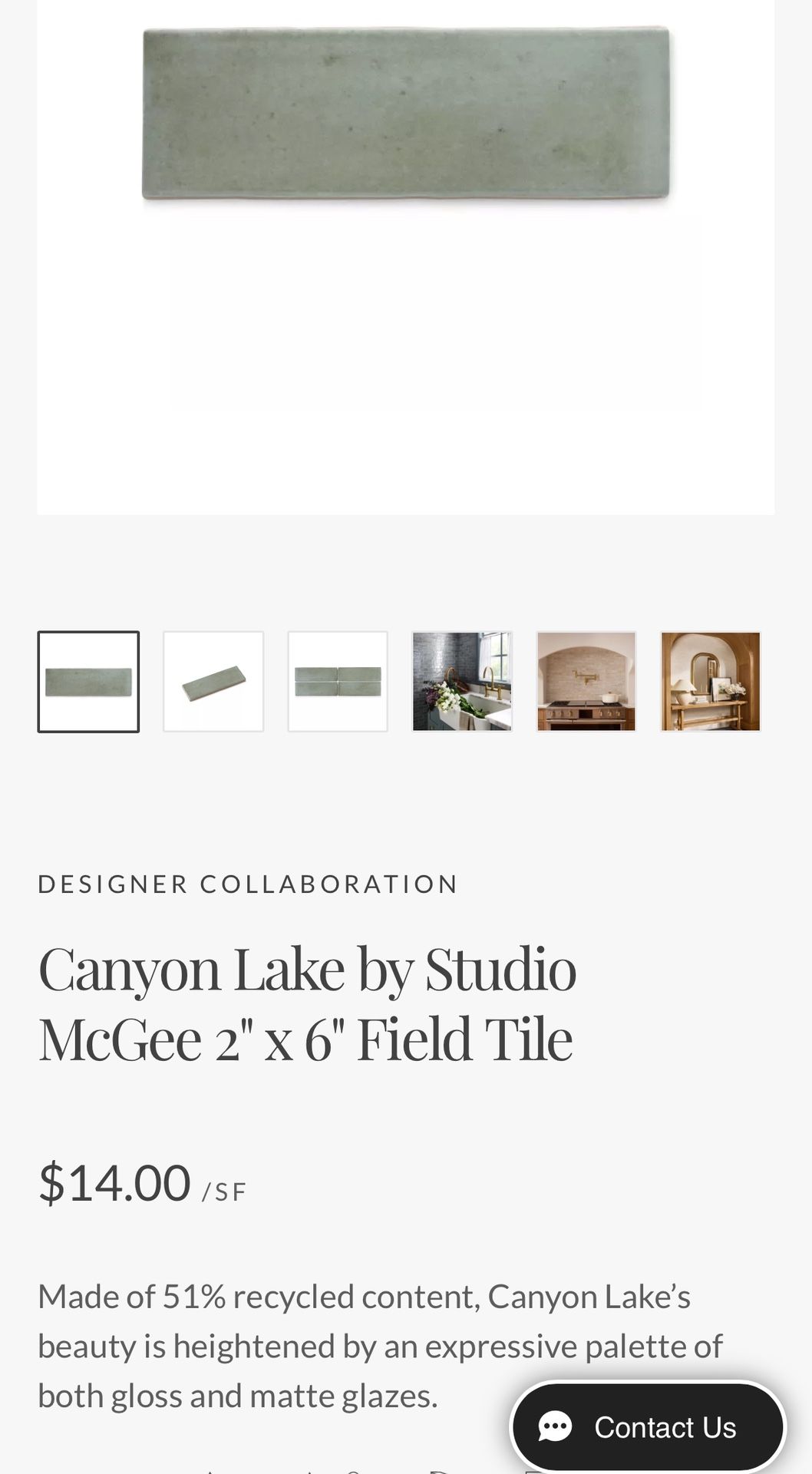 Ann Saks Tile - 10 Boxes Of Canyon Lake Sea Salt Gloss
