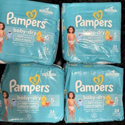 Pampers Baby Dry 4 PACK SIZE 5