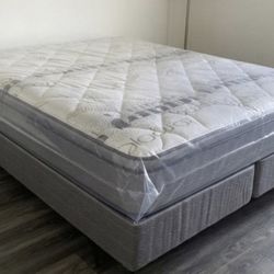 Brand new Queen pillowtop + free box spring as a gift 🎁