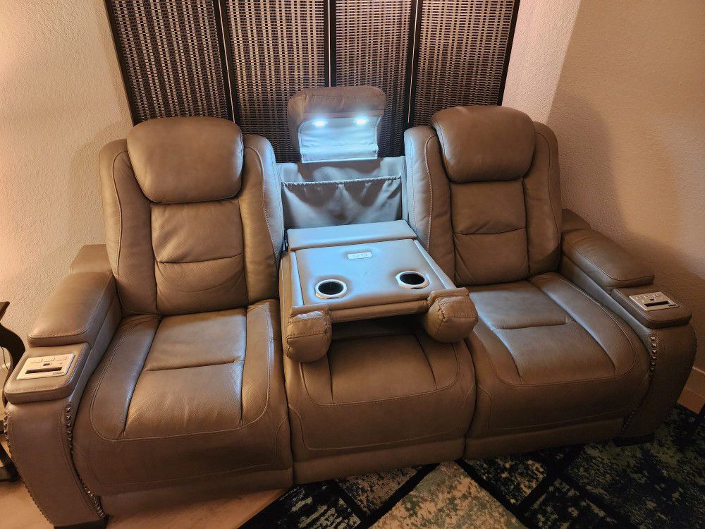 Theater style Couch & Chair w/delivery included