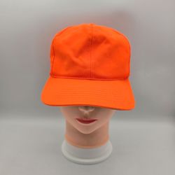 Vintage Youngan Youth Solid Orange AdjustableHat.  5