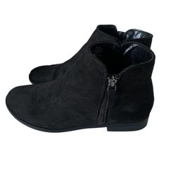 Cat & Jack Girls Black Sparkle Boots (Size: 5)