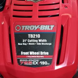 REALLY GOOD SELF PROPELLED TROY-BILT PUSH MOWER 