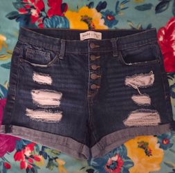 Women's Mudd High-Rise Midi Shorts