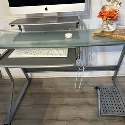 Glass desk