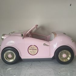 OG girl 18 inch doll pink & gold car.