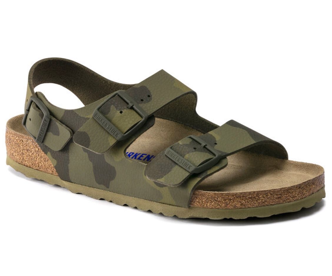 Birkenstock Arizona Milano BS Desert Soil Camo Green New $75 Size 37