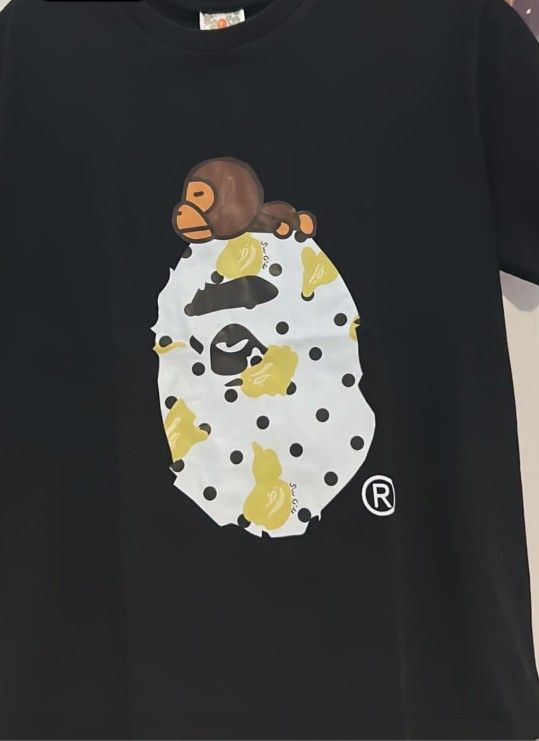 Bape Shirt For Men Gold And Black
