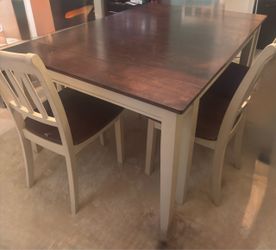 Dining room table and chairs