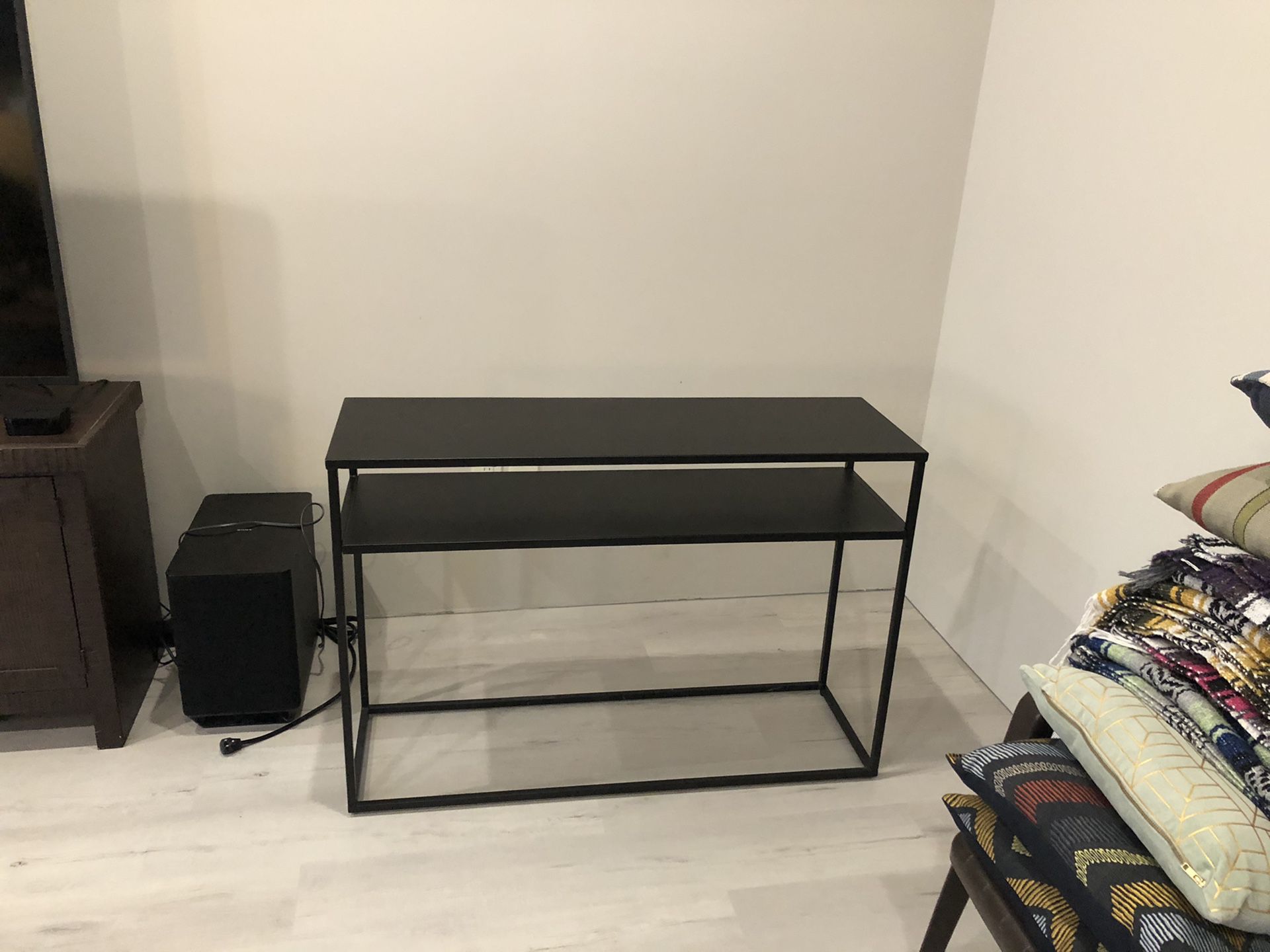 Sleek, Modern Metal Sofa Table