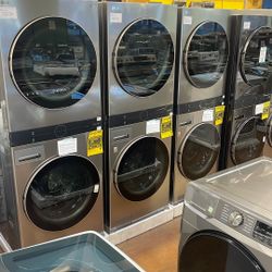LG 27 Inch Wide Stainless Electric Wash Tower