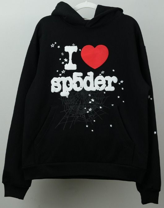 Black i love spider hoodie (ALL SIZES) *READ DESCRIPTION*